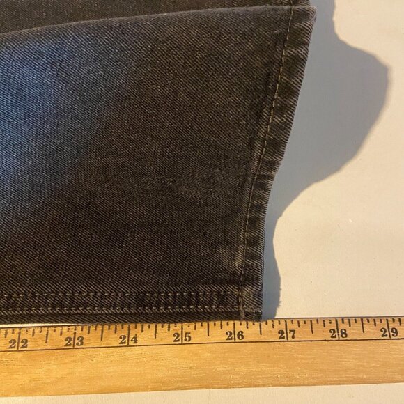 Empyre Men 28 Straight Leg Jeans Black Drawstring Waist Skate Y2K Style Retro - Picture 9 of 11